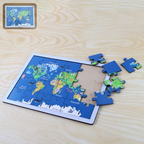 01_640876d8-89b1-4261-bed9-3701f91015c4.jpg Educational Wooden World Map Puzzle for Kids - (1 Set)