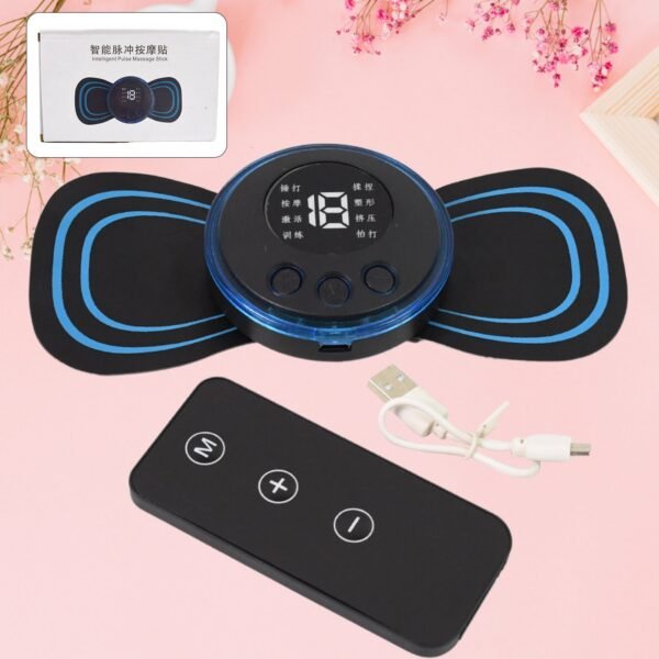 01_6429edc3-cb25-42d6-a87c-8b0377ba7a77.jpg Butterfly Electric Neck Massager Cordless Full Body Massage Remote Controller (1 Pc)