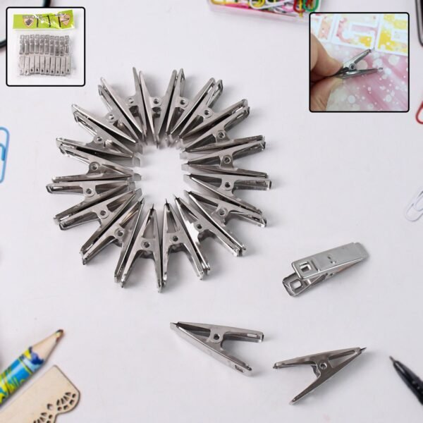01_642b519e-3969-4e3f-a0a1-0ac3d1c8fa5e.jpg Cloth Drying Pins Stainless Steel Cloth Clips (20 Pcs Set)