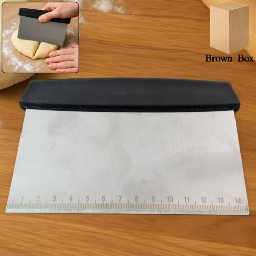 01_65cedf5b-d666-4c02-9d15-e73cb4e4c17b.jpg Premium Stainless Steel Dough Scraper (1 Pc)