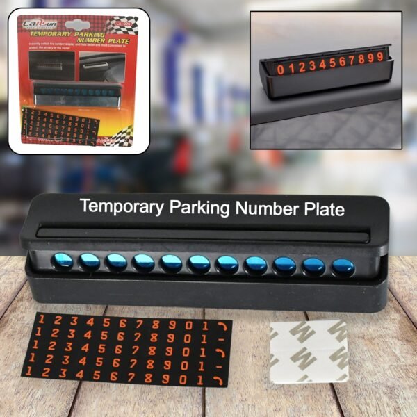 Temporary Car Parking Mobile Number Display with Magnetic Numbers Stickers  (1Pc)