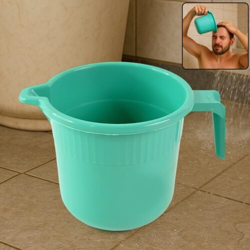 Plastic Bath Mug for Bathroom Use (1 Pc)