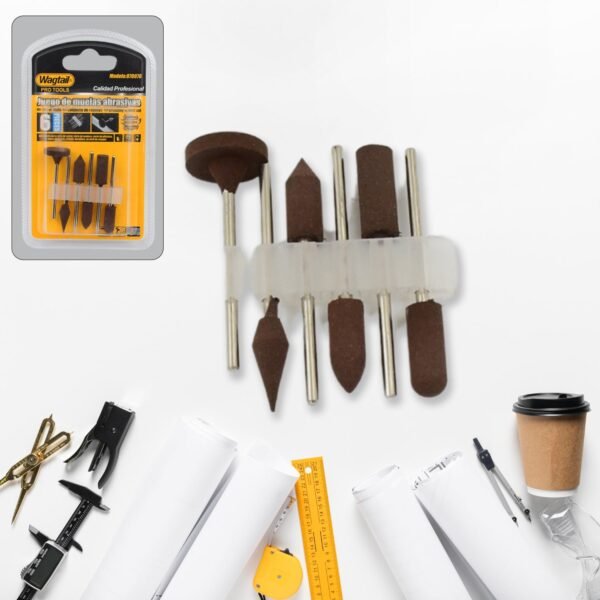 01_681912d1-5ea6-4e26-bbf1-d5063c7f69c9.jpg Mounted Points Abrasive Stone Head Grinding Wheel Bits Rotary Tool Kit (6 Pcs)