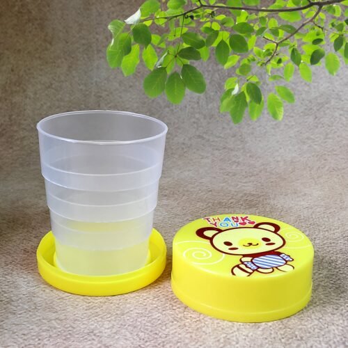 01_686976a5-2e1b-4233-9a1d-dd51e9c2e102.jpg Portable Travelling Cup/Tumbler With Lid Folding / Pocket Glass for Travelling, Water Cup for Kids Walker, Folding Camping Cup with Lids Expandable Drinking Cup Folding Cup for Kids, Travel - (Pack of 1)