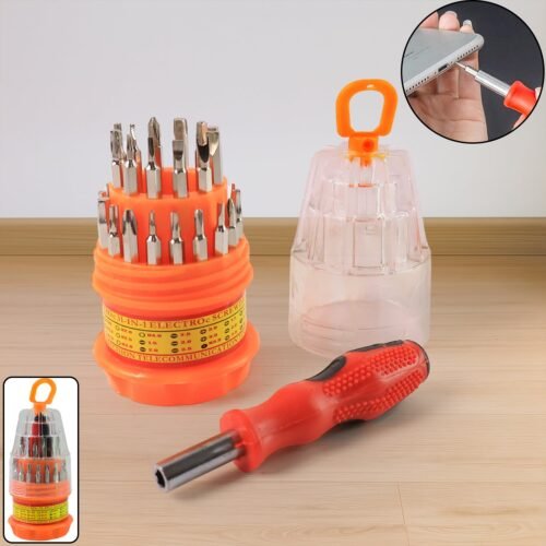01_68a92b1e-b3a4-458a-87ca-db2cc9f2edfe.jpg 31in1 Magnetic Screwdriver Set with 30 Bits Professional Tool Kit (4 Pc Set)