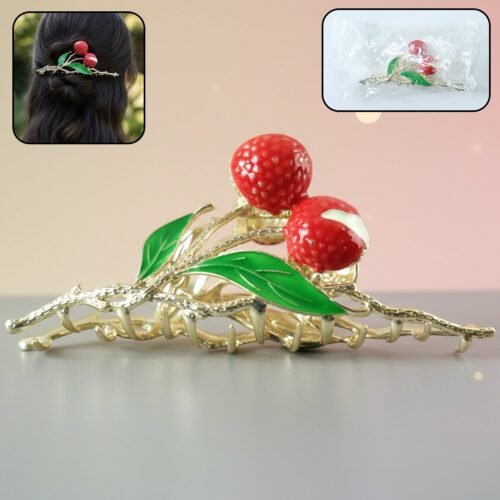 Decorative Berry Fruit Design Hair Claw Clip (1 Pc)