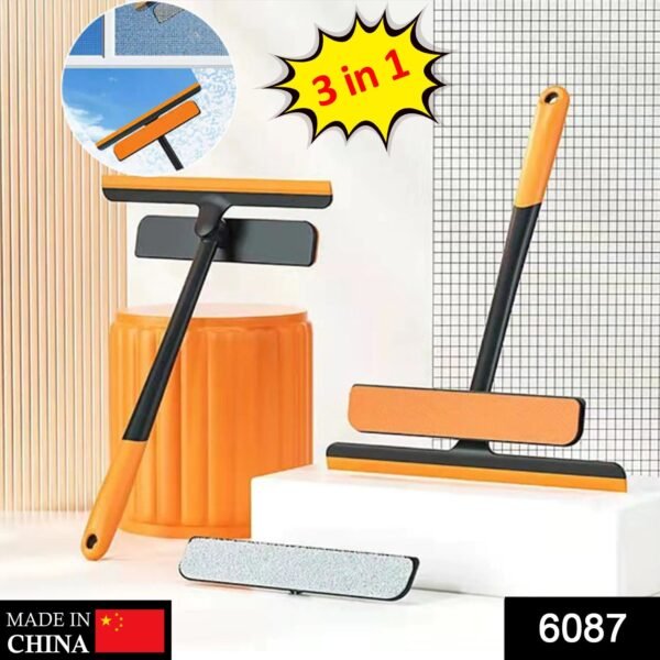 3 in 1 Glass Wiper for Household and Office Cleaning Floors Glass Surfaces and Dust