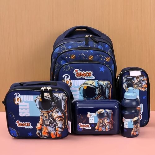 01_6c32ac0f-6f15-4347-8499-22f3e4c2e02b.jpg 5 in 1 School Bag Set Includes Lunch Bag 14 Inch Bag 1 Set Mix