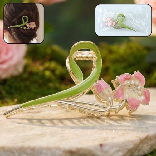 01_6cd5df56-bbd9-4b0a-804a-22fc213d405d.jpg Elegant Floral Decorative Hair Claw Clip (1 Pc)