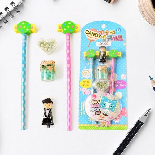 01_7214fd06-2da7-4b4d-b693-ca39315f6d43.jpg Fun Candy Design Pencil Set with Accessories Set (1 Set )