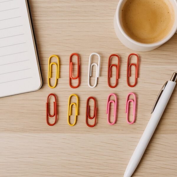 Vinyl-Coated Paper Clips - (10 Pc / Set)