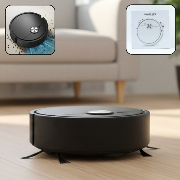 01_73dfc82d-7f69-47c7-89ea-f9042b37b817.jpg Smart Life Automatic Robotic Vacuum Cleaner (1 Pc)