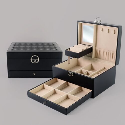 Multi-Layer Jewellery Organizer Box - (1 Pc)
