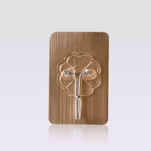 Plastic Adhesive Sticky Waterproof and Oil Proof, Wall Hook (5.5×3.5 Cm)