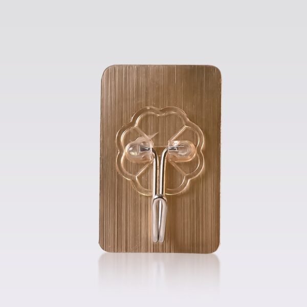 Plastic Adhesive Sticky Waterproof and Oil Proof, Wall Hook (5.5×3.5 Cm)