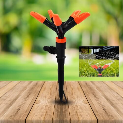 01_771ace0c-1cfb-4dee-b690-a1a33081e976.jpg Automatic Garden Sprinkler 360 Degree Rotating Adjustable 5 Arm (1 Pc)