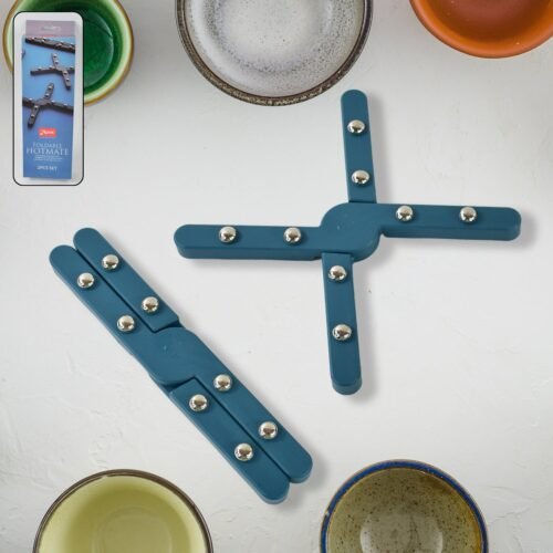 Apex Foldable Hot mate Set – 2 Pcs, Folding Pan Stand for Hot Pots