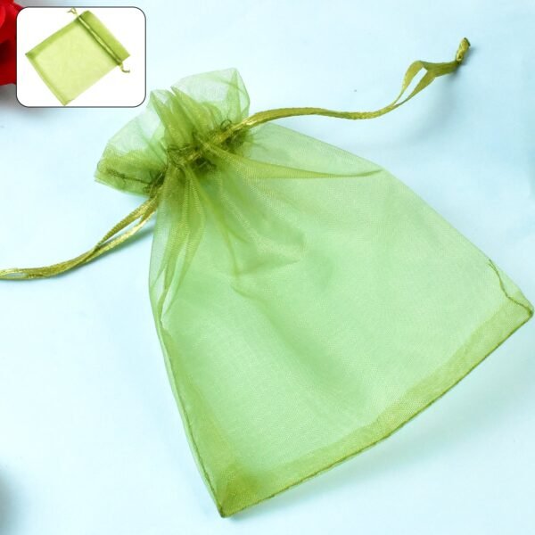 Small Potli Gift Bags, Small Mesh Bags Drawstring Gift Bags (1Pc / 12×10 Cm)