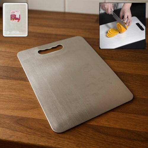 01_7af8d26e-2dbc-44a3-9142-bfbbc725faf4.jpg Premium Stainless Steel Cutting Board 229mm x 330mm (1 Pc)