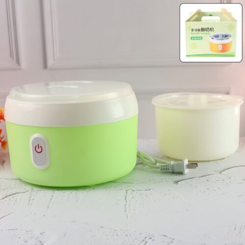 Green Electric Yogurt Maker for Household and Kitchen Use