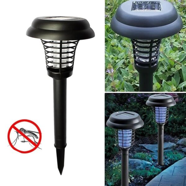 01_7fcf4755-1117-4716-9da3-dd72457f2d93.jpg Garden Lighting UV LED Solar Powered LED Mosquito Trap / Bug Zapper (2 Pc)