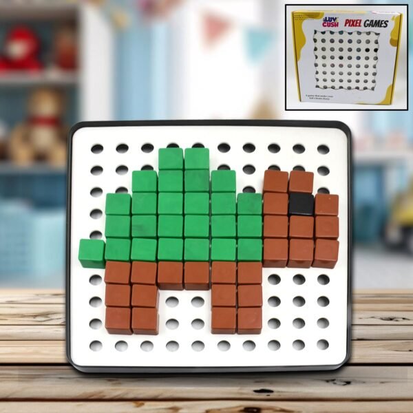 01_808776fb-4f34-4def-8e3f-458147cbbe3c.jpg Pixel Cubes Toy for Children Early Education, Pixel Game Educational Board Games Board, Birthday Gift for Kids, Learning Math Toy, Brain Games, Math Puzzle (Approx 180 Cubes With Pixel Board & Book)