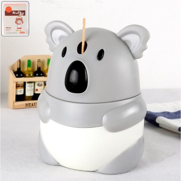 01_81ed4e17-2c4f-41b3-895f-cae3e5d0e6ba.jpg Cute Koala Shaped Toothpick Holder Dispenser (1 Pc)