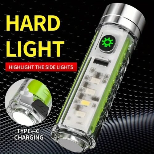 01_8276bed5-c113-41ad-b7ce-ffa112b6c263.jpg Pattern Flashlight USB Flashlight Rechargeable LED Torch Light (1 Pc)