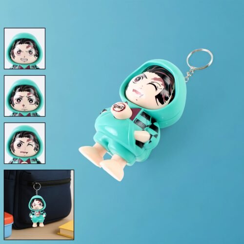 Cartoon Character Design Cute Action Figure Keychain (Mix  Design & 1 Pc)
