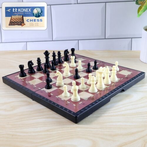 Foldable Magnetic Chess Board Game Set (24 x 24 Cm)