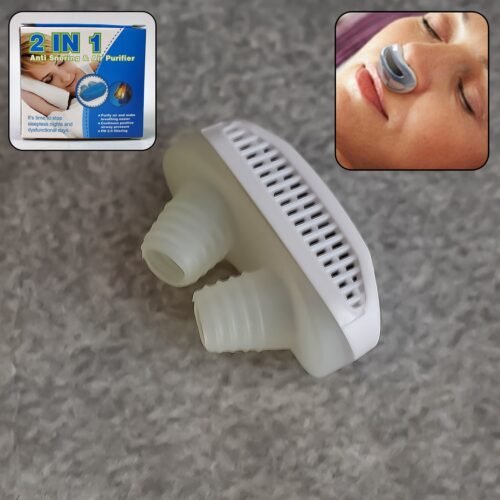 01_889d5d04-99bc-44aa-8e3f-4e02360863cc.jpg 2 in 1 Anti-Snoring & Air Purifier Nose Clip Device (1 Pc / With Plastic Case)