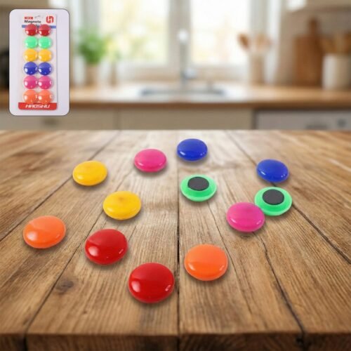 01_88eb5d5e-98f5-4f0a-862d-3d6f8044cb30.jpg Colorful Round Refrigerator Magnets Set (12 Pc Set)