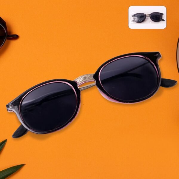 01_89944c14-a8af-4399-96f2-f9d8a7b13538.jpg Pink UV Protected Round Sunglasses, classic Sunglasses for Men & Women, Lightweight