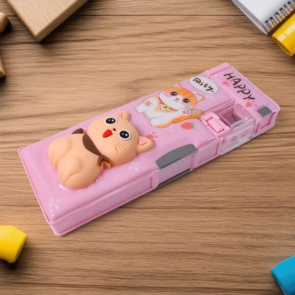 01_89ad913e-60b2-4976-8653-7c4eafc1ce4a.jpg Magnetic Pencil Case / Compass Box With Sharpener (1 Pc)