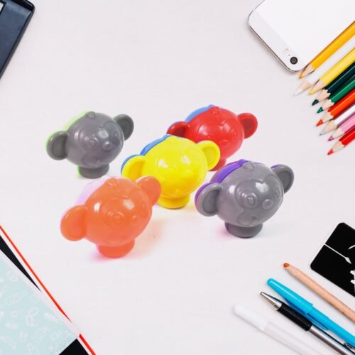 01_8a2b37f7-aa2f-41b2-b053-474538cbb19c.jpg Cartoon / Money Shape Pencil Top Promotional toys (1 Pc / Mix Colour & Design)