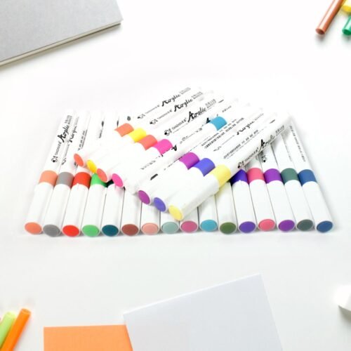 01_8bb4d7fe-ecce-447b-98fe-f9086940f88f.jpg Fancy Art Markers, 24 Colours Double-ended Art (24 Pcs Set)