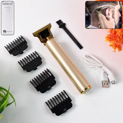 Men’s Hair Trimmer & Beard Clipper with 4 Adjustable Blades & Cleaning Brush