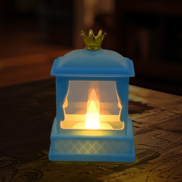 Acrylic Battery Operated Mini Square LED Lantern, Diwali (1Pc)