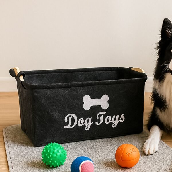 Pet Toy Storage Basket - ( 39 × 29 × 17 cm / 1 Pc)