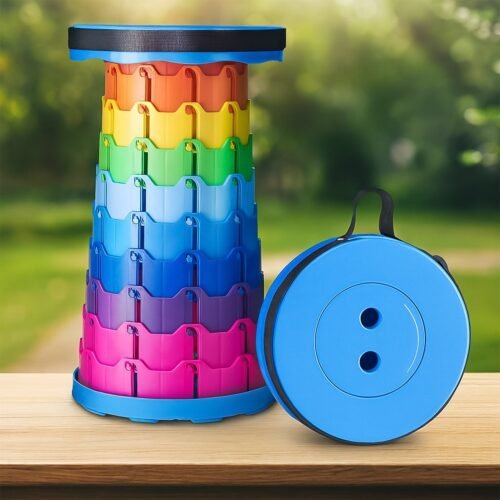 Portable Telescopic Folding Stool (1 Pc)