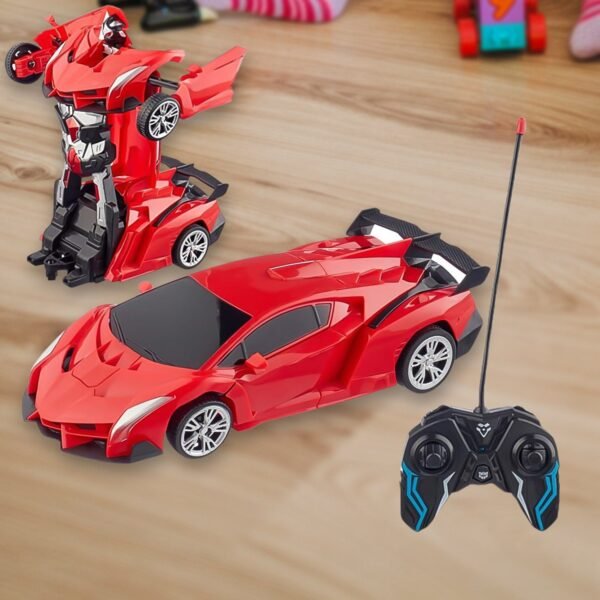 01_940f59ba-7be7-4f4b-a01f-c54ad56df184.jpg 2 In 1 Automatic Robot Converted Remote Control Car With Light (1 Pc)