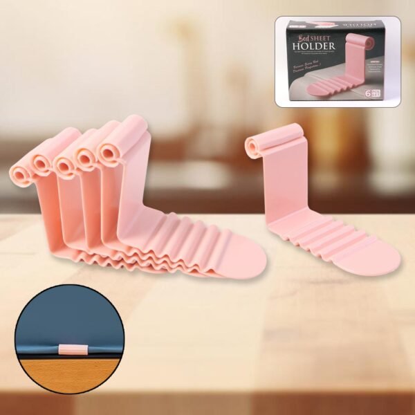 Universal Bed Sheet Holder Clip Set (Pack of 6)
