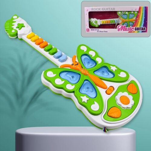 01_944dbdcb-d1f7-410b-8ba1-a641c702c8b7.jpg Butterfly Guitar Toy with Light and Music Toy (1 Pc / Battery not included)