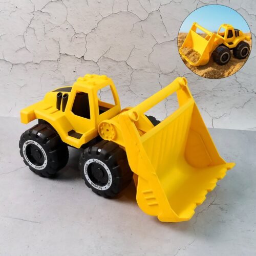 01_950fc1c6-6478-48c4-9220-dd6e7b36f7a5.jpg Funwoods Friction-Powered Front Loader / Bulldozer Toy - (1 Pc)