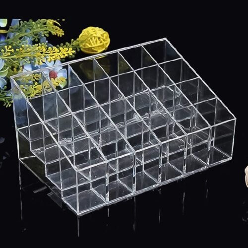 01_957adcc2-743e-4078-a78a-56bfdf4d2eb5.jpg 24 Hole Stand Trapezoid Holder Makeup Brushes Set Lipstick Holder Case Tools (1 Pc)