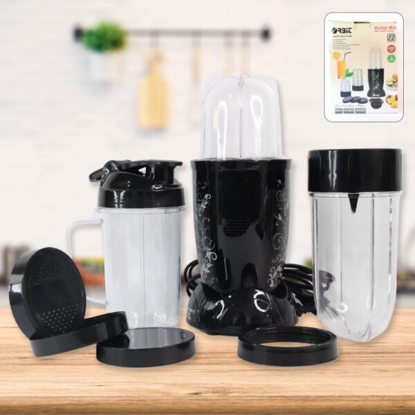 01_96e69977-9e2f-4f36-9bd8-f55e2e078da3.jpg Orbit Bullet Mixer Grinder - 400W with 3 Jars