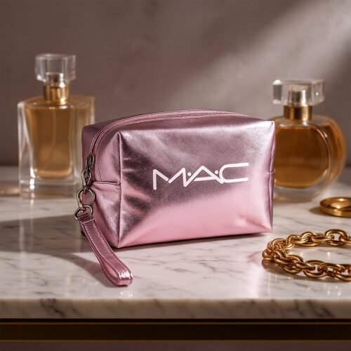 Metallic Travel Makeup Pouch - (1 Pc / Mix Design)