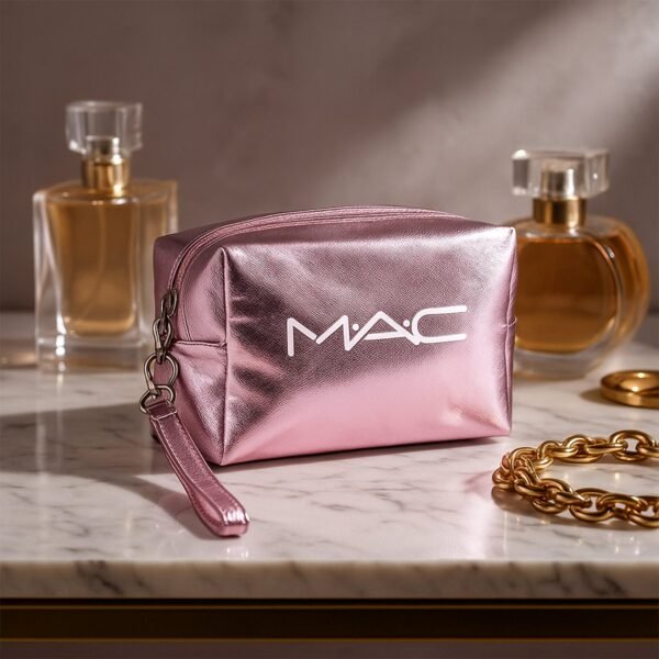 Metallic Travel Makeup Pouch - (1 Pc / Mix Design)