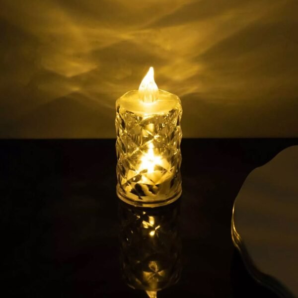 Flameless and Smokeless Decorative Candles LED Tea Light, Diwali (1 Pc)