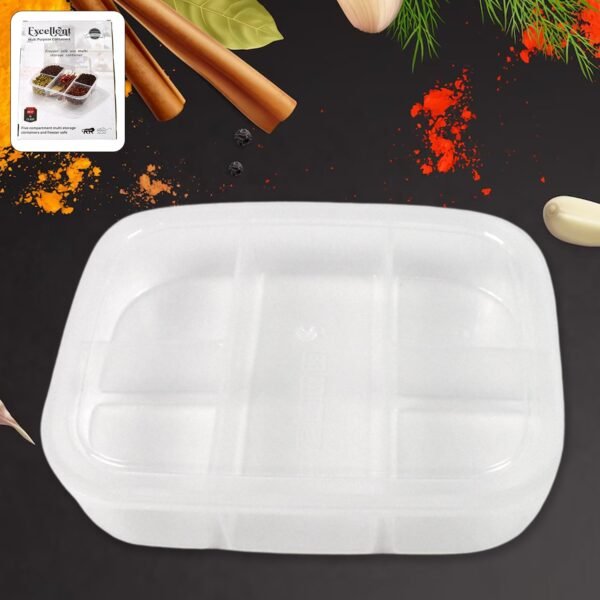 01_9a8dbcf7-5905-4a22-a866-26fd2a5bc904.jpg Plastic 5- Compartment Excellent container Reusable Lunch Box (1 Pc)